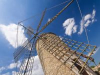 Historical Windmill In Santa Eugenia